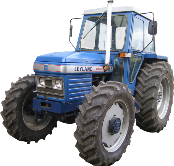 Blue Leyland Tractor Model