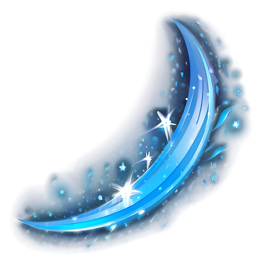 Blue Light Swoosh Png 12