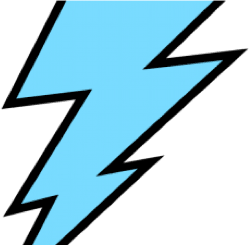 Blue Lightning Bolt Graphic