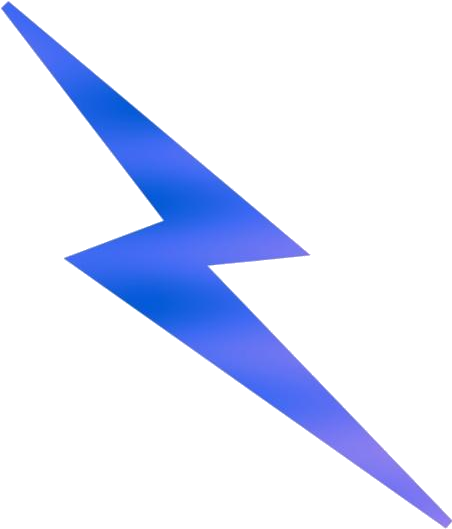 Blue Lightning Bolt Graphic