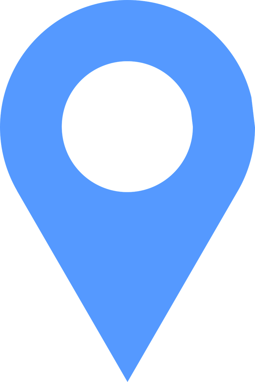 Transparent Marker Circle Png - Location Pin Png Blue, Png Download PNG image with a transparent background, free high-resolution download