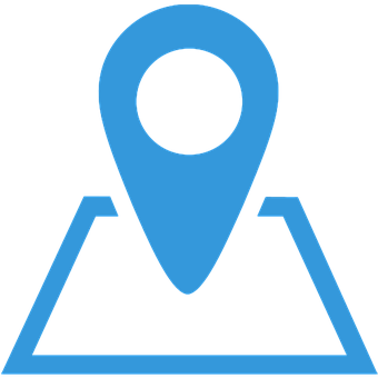 Blue Location Pin Icon