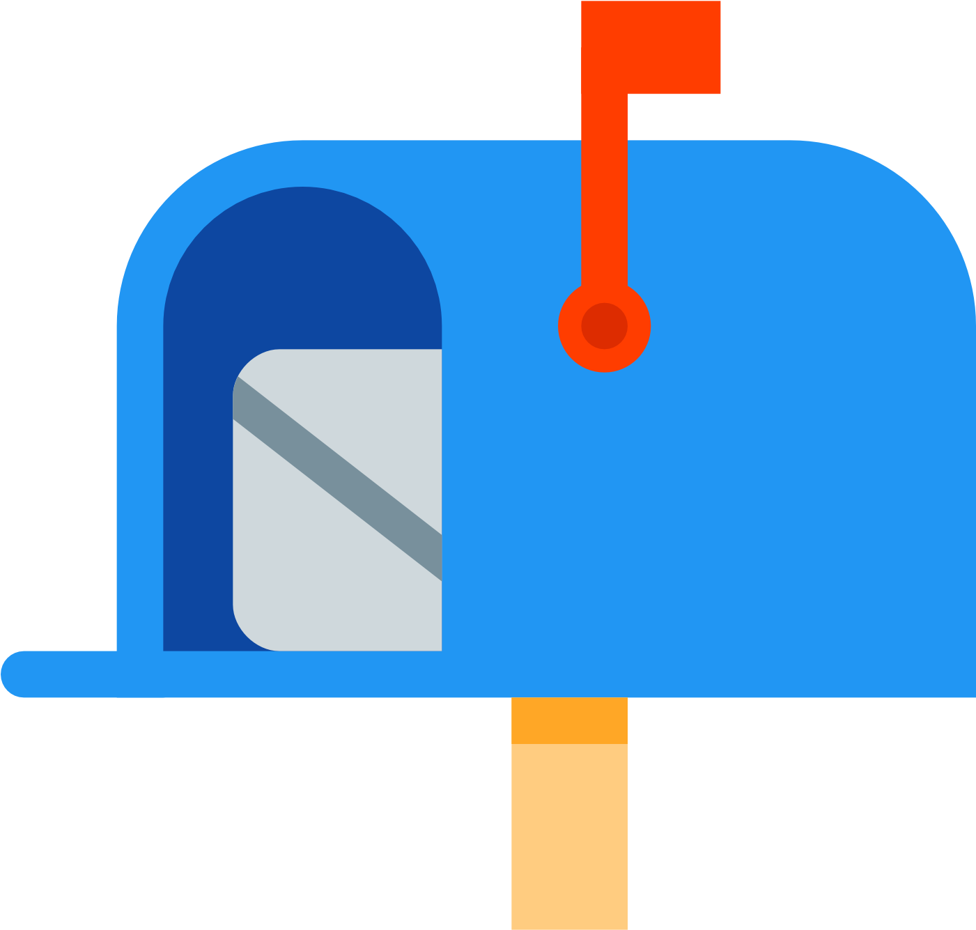 Blue Mailbox Icon