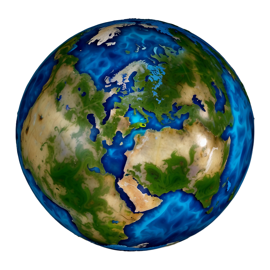 Blue Marble Ball Png 74