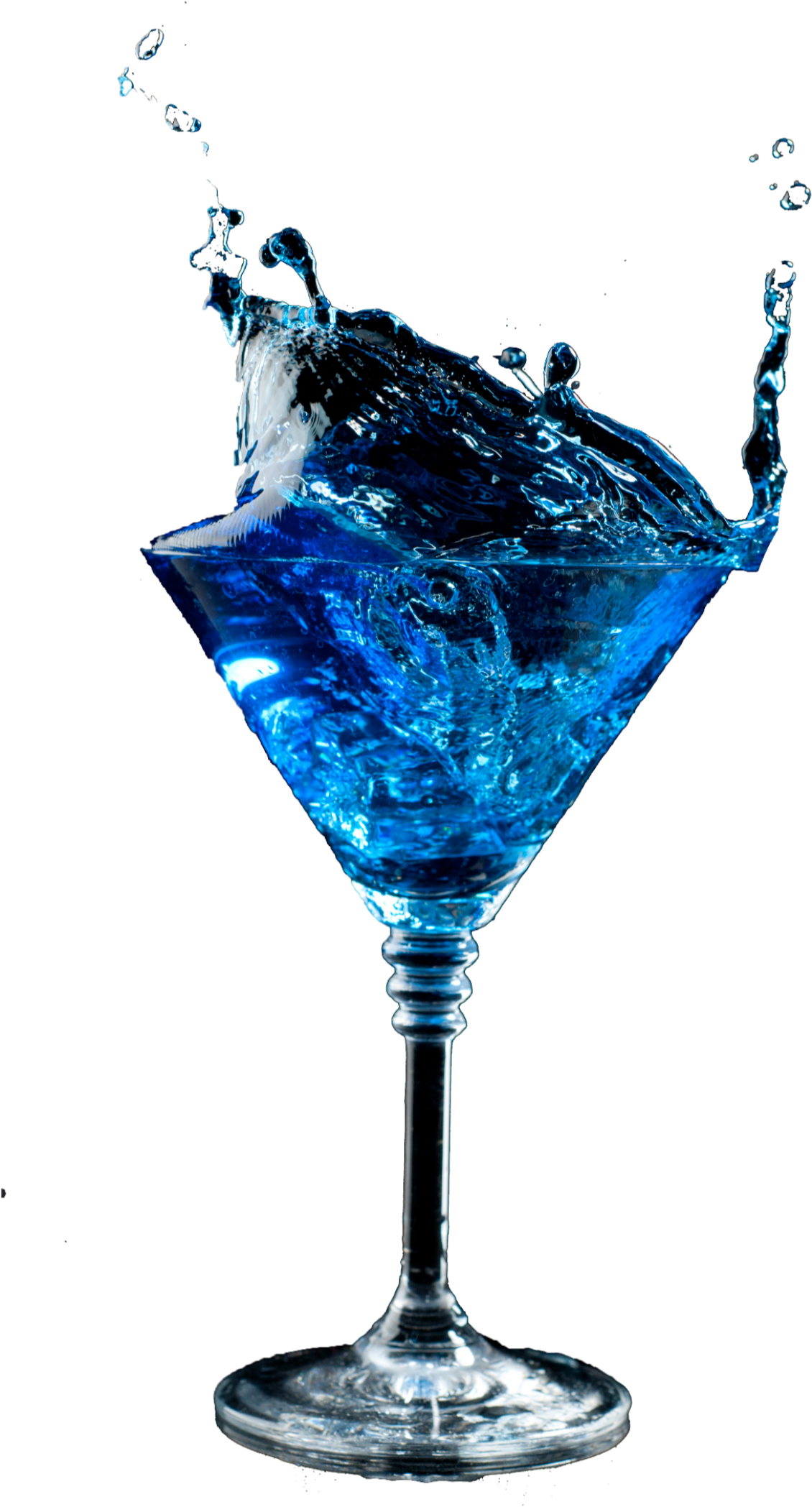 #mq #blue #cobolt #drink #cocktails #splash - Transparent Blue Lagoon Cocktail, HD Png Download PNG with transparent background