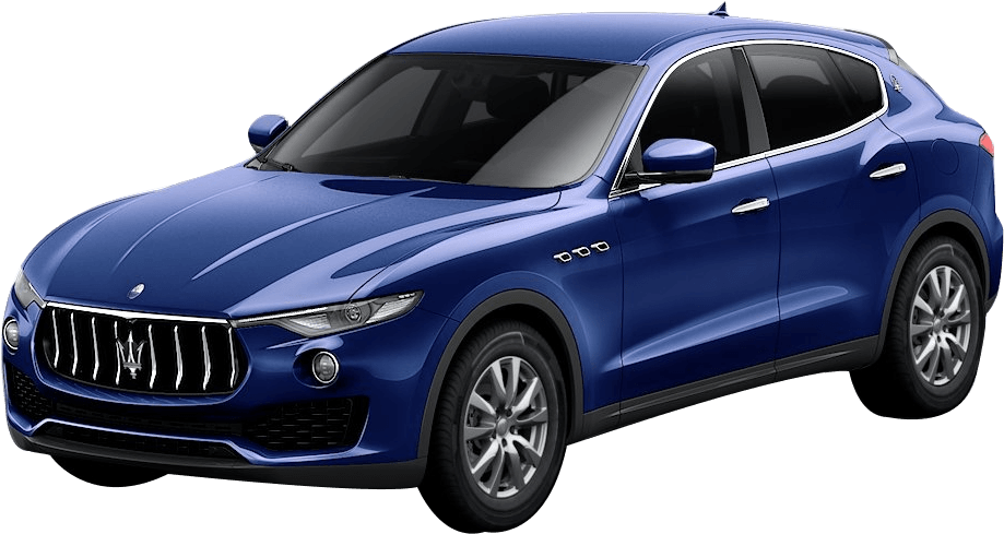 Blue Maserati Levante S U V