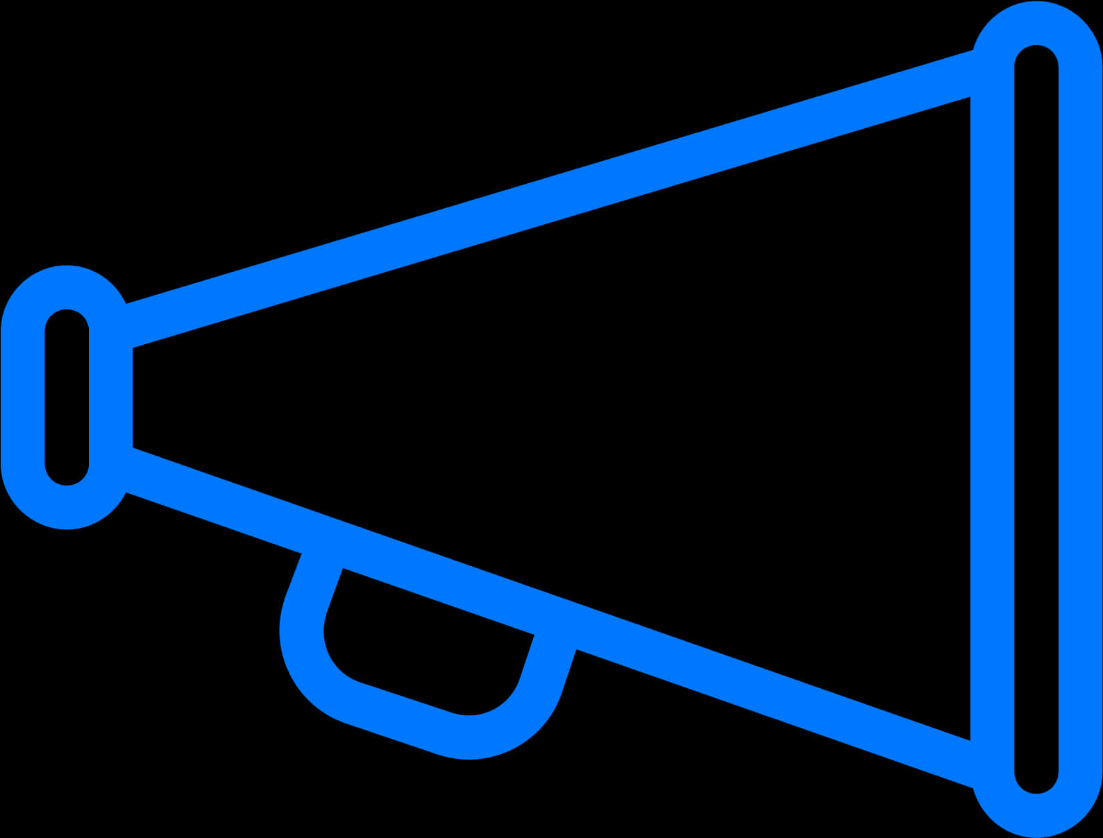 Blue Megaphone Icon