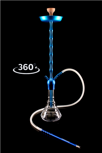 Kaya Clear Elox 603ce Xl Blue 360 Grad 2s - Hookah PNG image with a transparent background, free high-resolution download