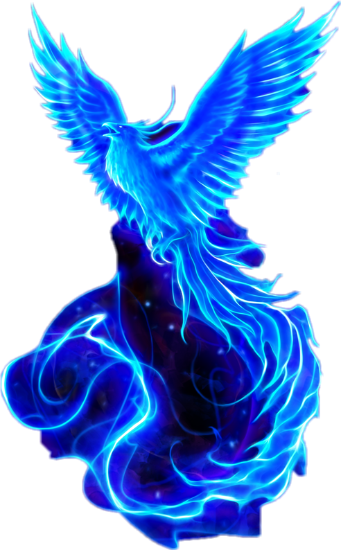 Blue Mythical Phoenix Bird, HD Png Download PNG with transparent background