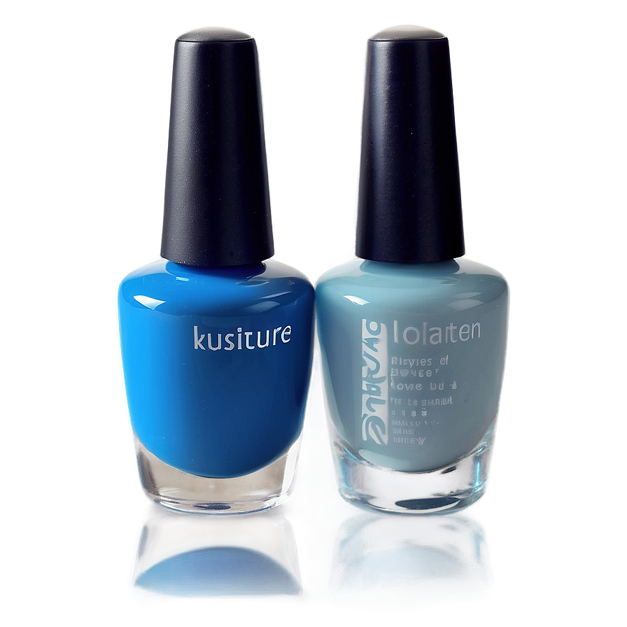 Blue Nail Polish Png 05252024