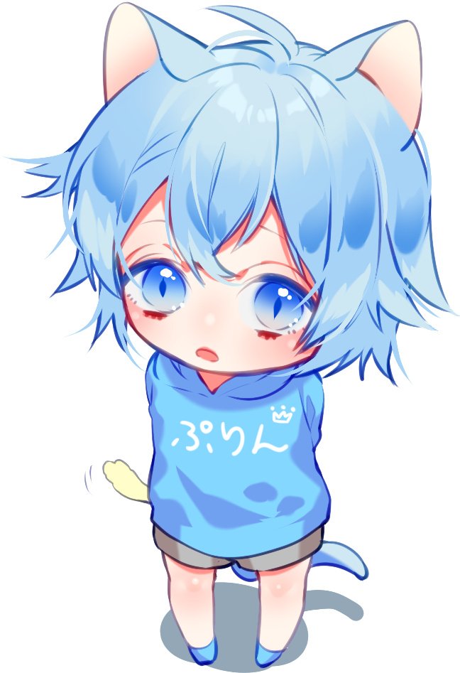 Blue Neko Boy, HD Png Download PNG with transparent background