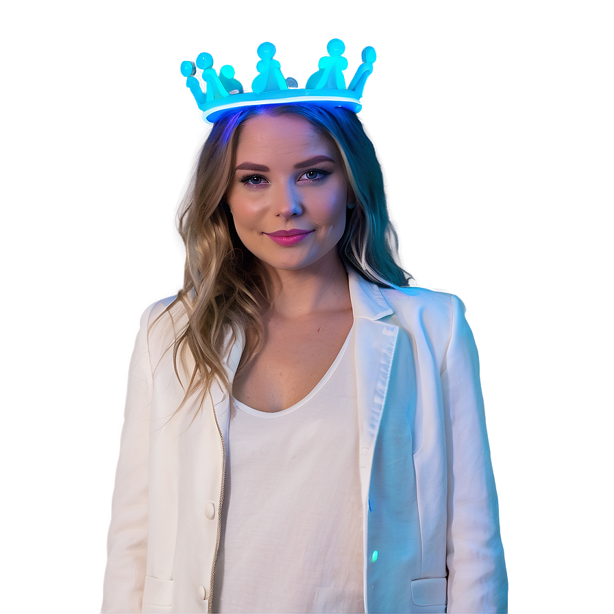 Blue Neon Crown Png Kdb