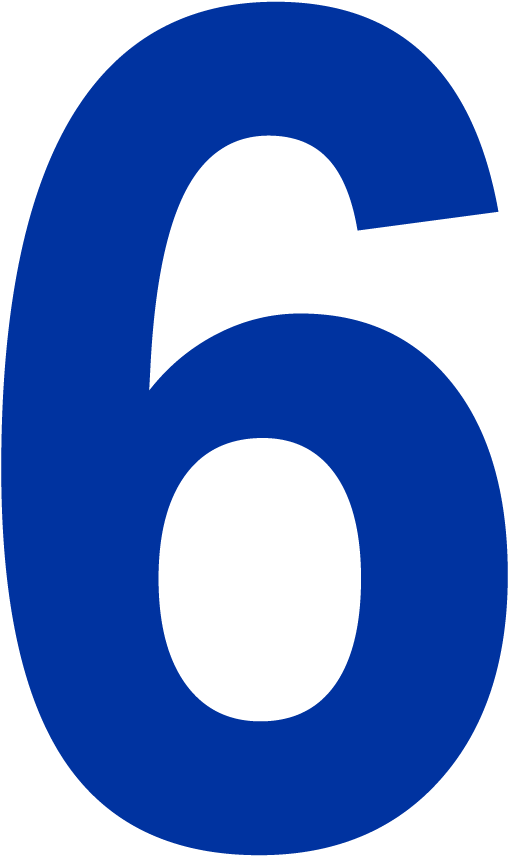 Blue Number6 Graphic