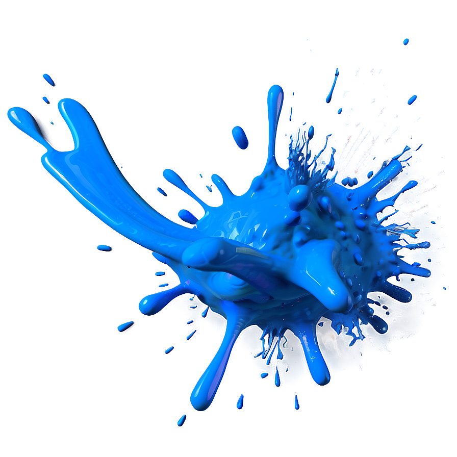 Blue Paint Splash Png 72