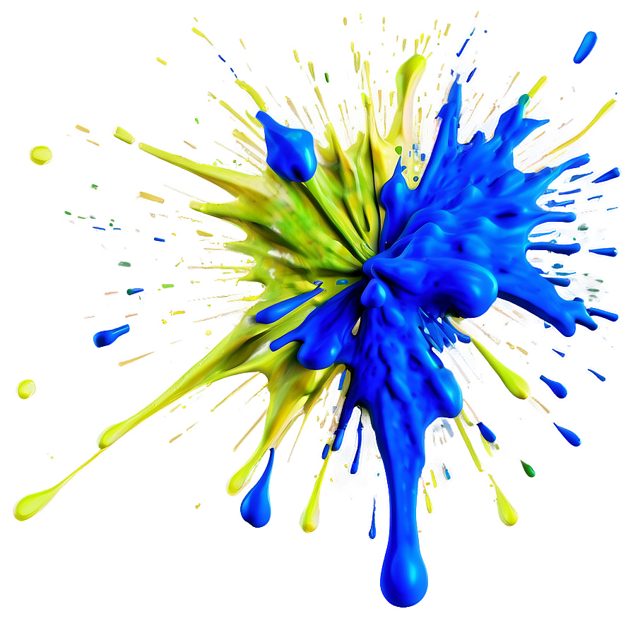 Blue Paint Splatter Png 05042024