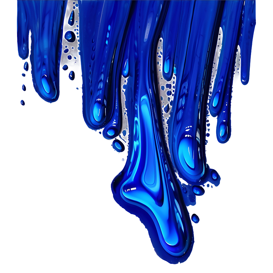 Blue Paint Streak Png 06272024