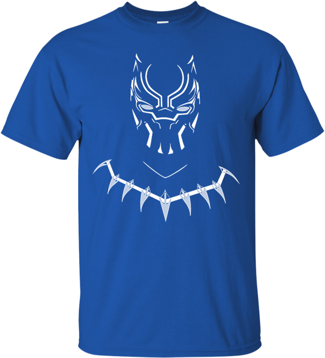 Blue Panther Logo T Shirt Design