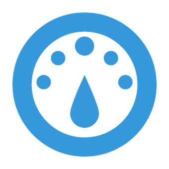 Blue Paw Print Icon PNG with transparent background