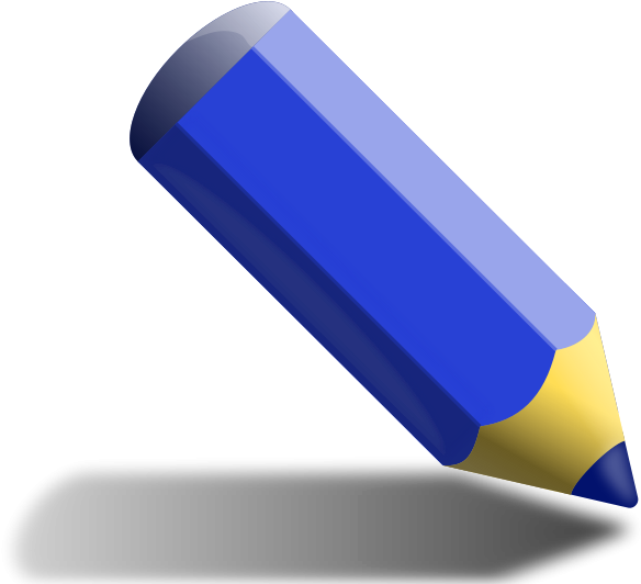 Blue Pencil Clipart.png