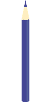 Blue Pencil Sharp Tip PNG image with a transparent background, free high-resolution download