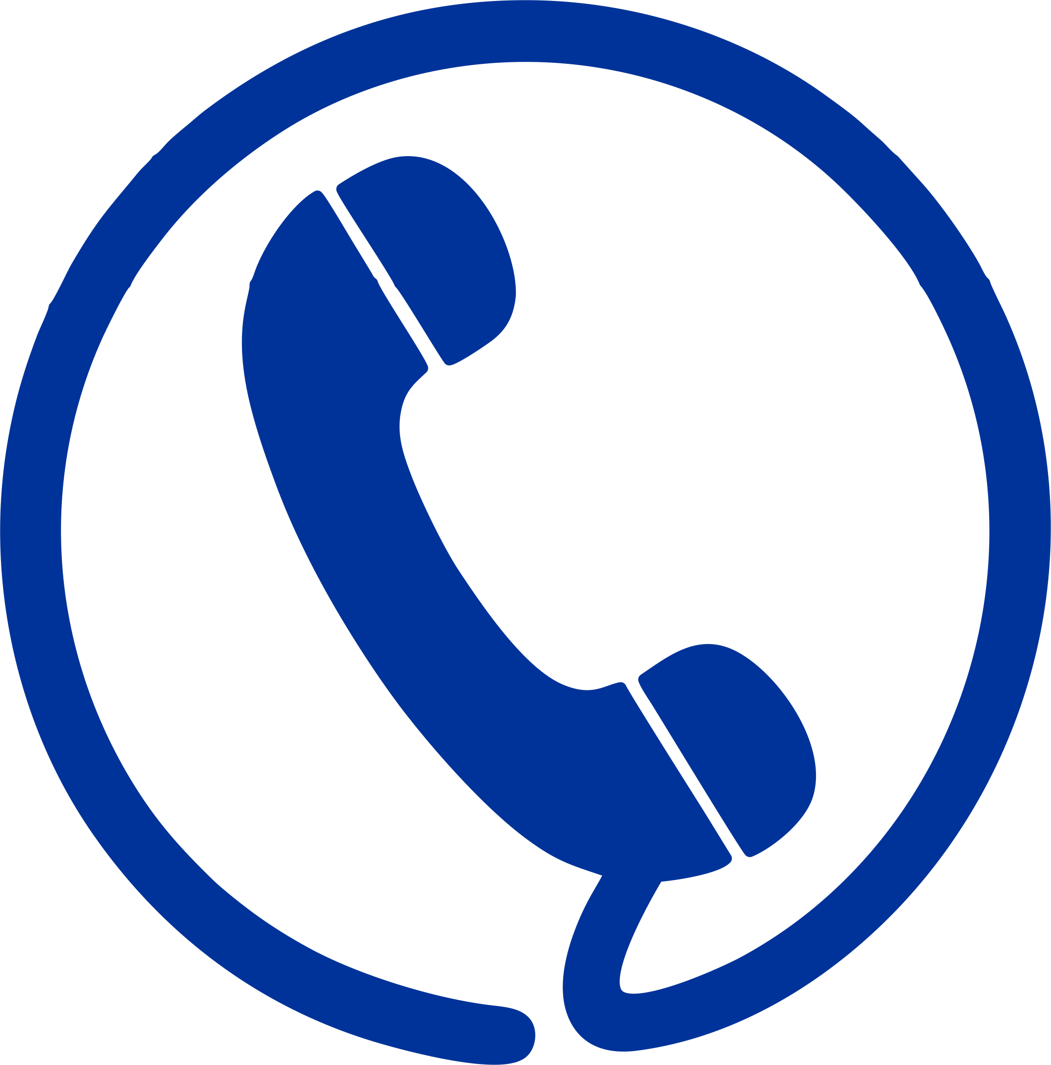 Blue Phone Icon