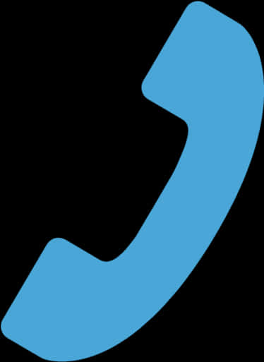 Blue Phone Icon Graphic