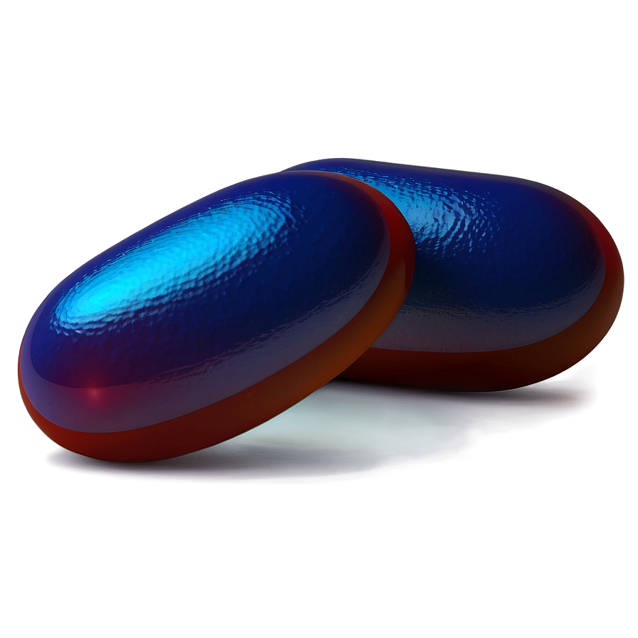 Blue Pill With Shadow Png 33