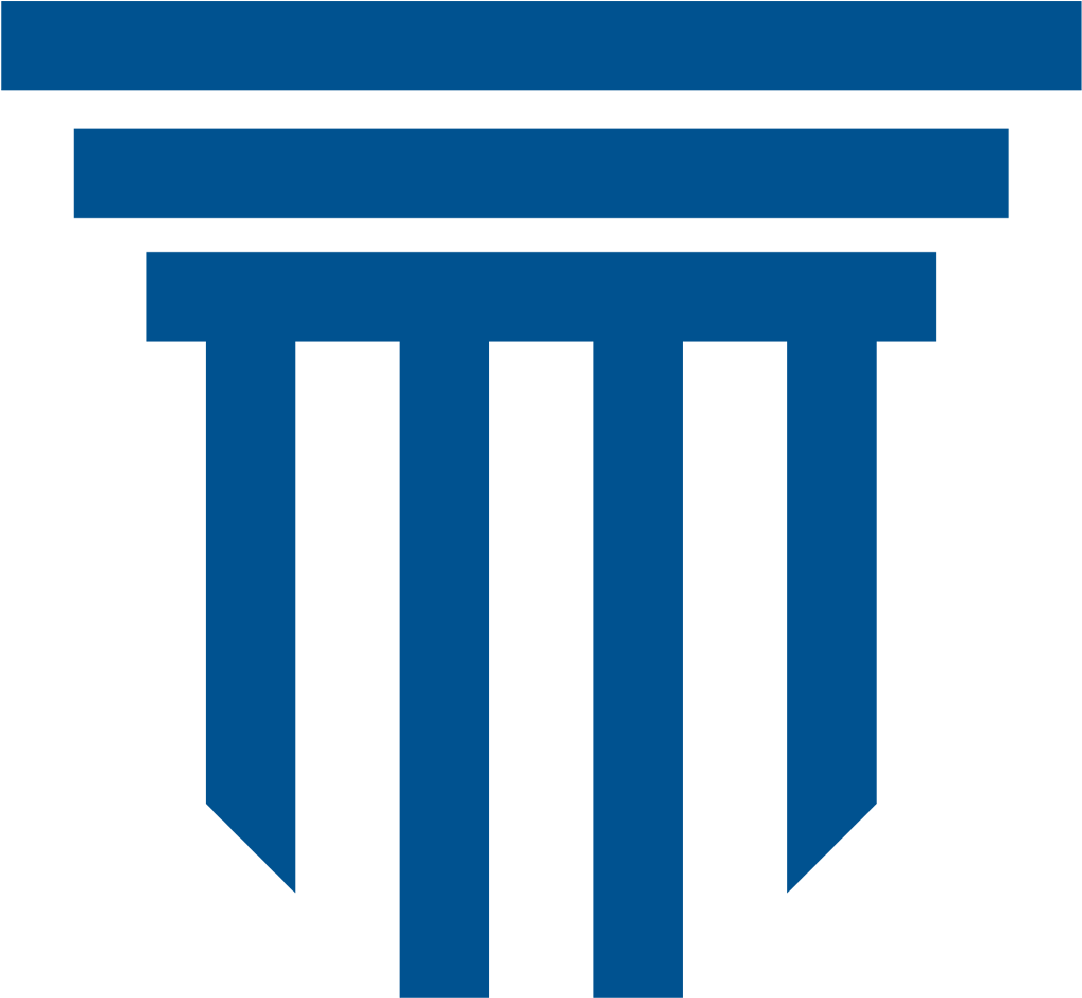 Blue Pillar Logo Vector