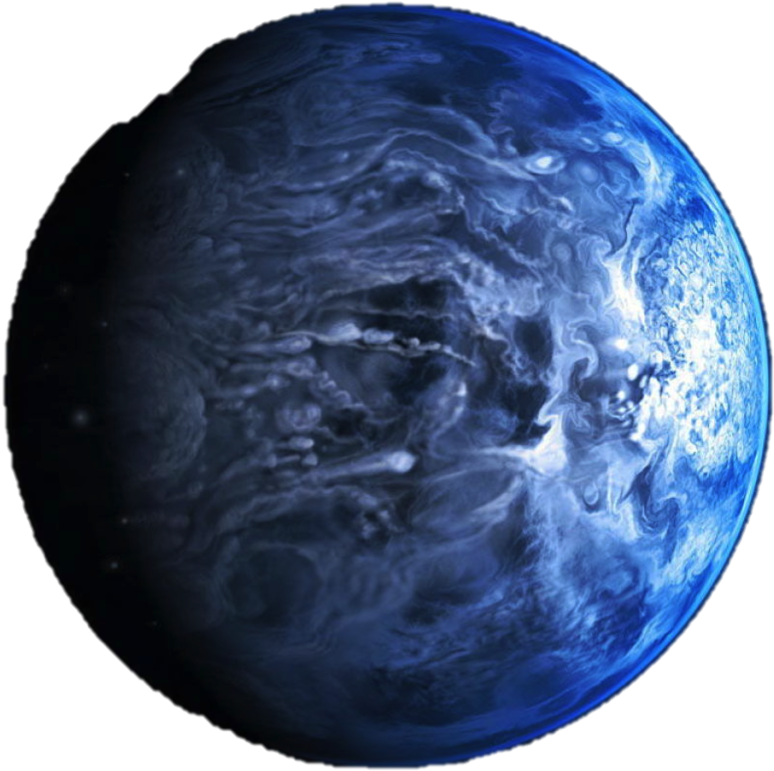 Blue Planet Atmospheric Clouds PNG image with a transparent background, free high-resolution download