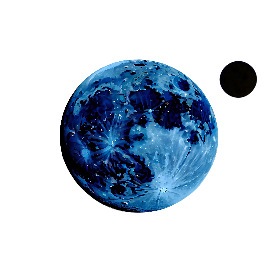 Blue Planet With Moons Png Hbl