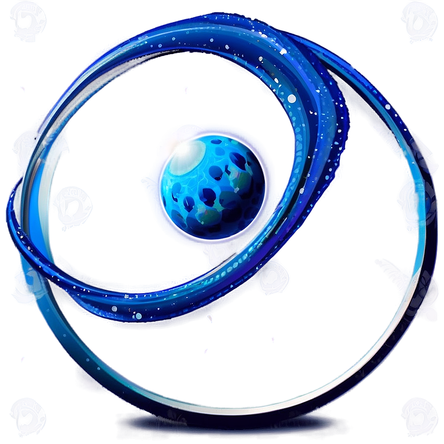 Blue Planet With Rings Png Uty