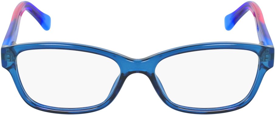 Blue Plastic Eyeglasses Transparent Background