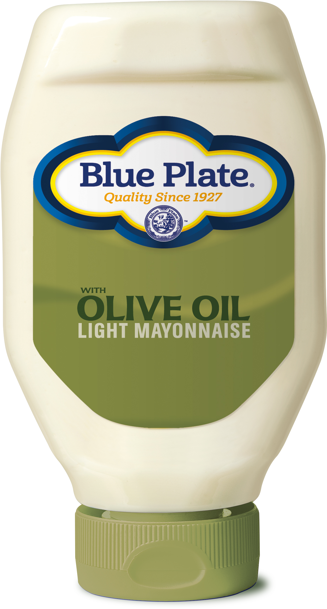 Blue Plate Light Mayonnaisewith Olive Oil Bottle