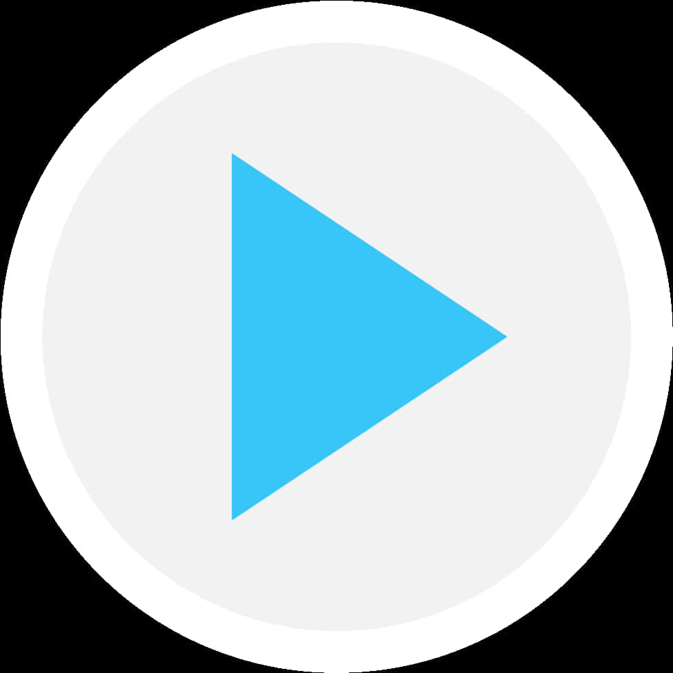 Blue Play Icon White Circle PNG image with a transparent background, free high-resolution download