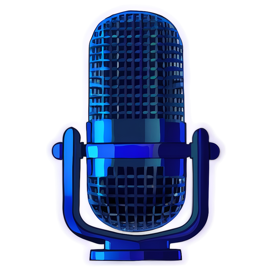 Blue Podcast Microphone Png 52