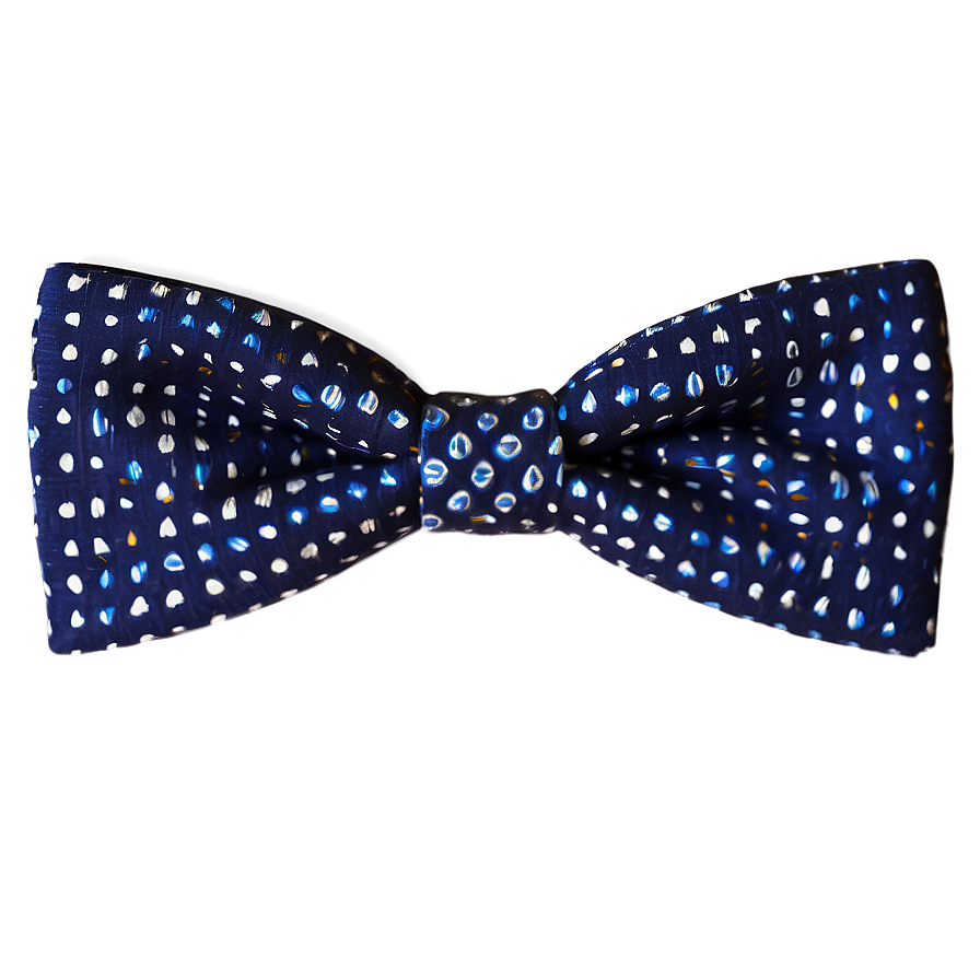 Blue Polka Dot Bow Tie Png 05252024