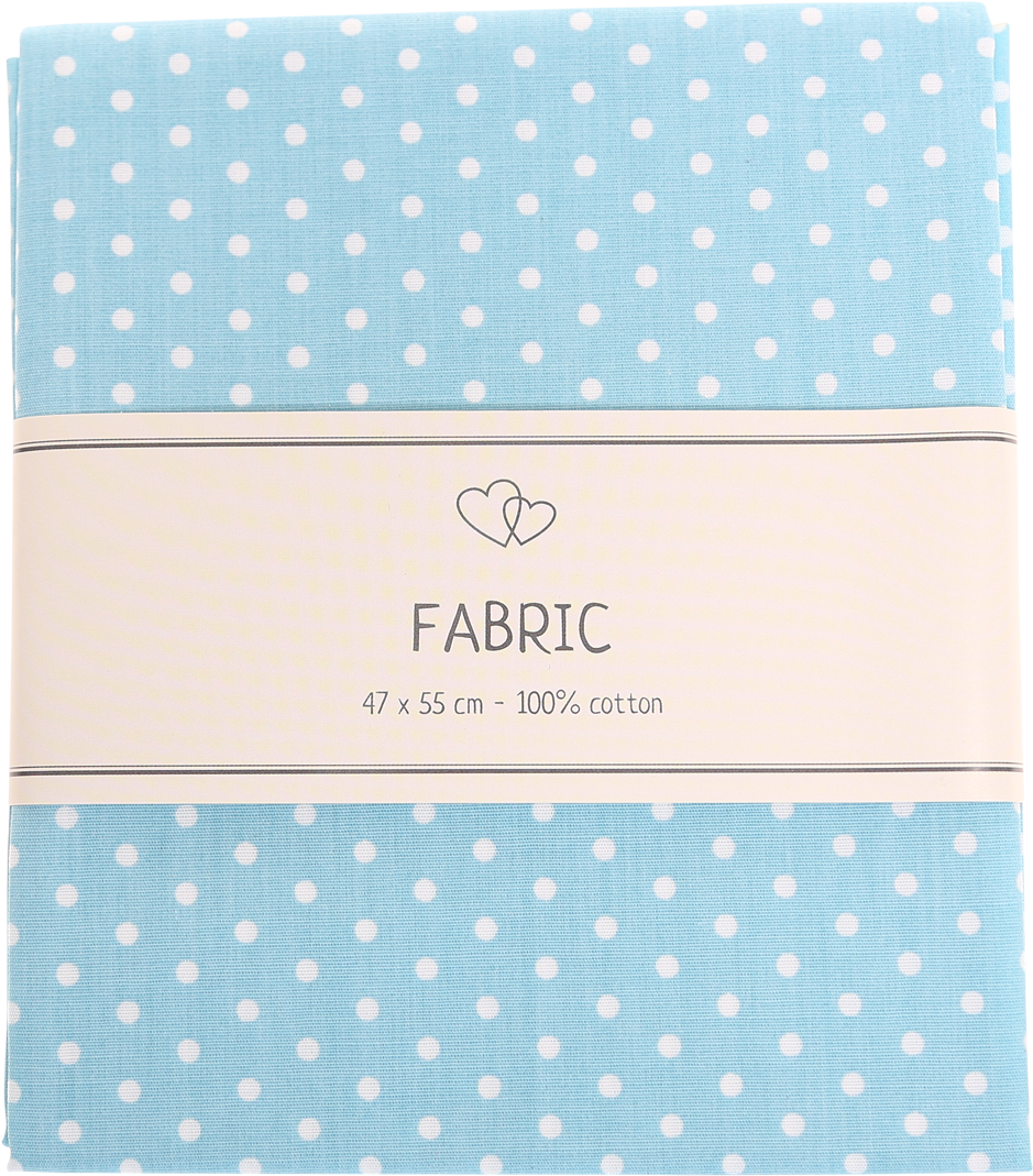 Blue Polka Dot Cotton Fabric