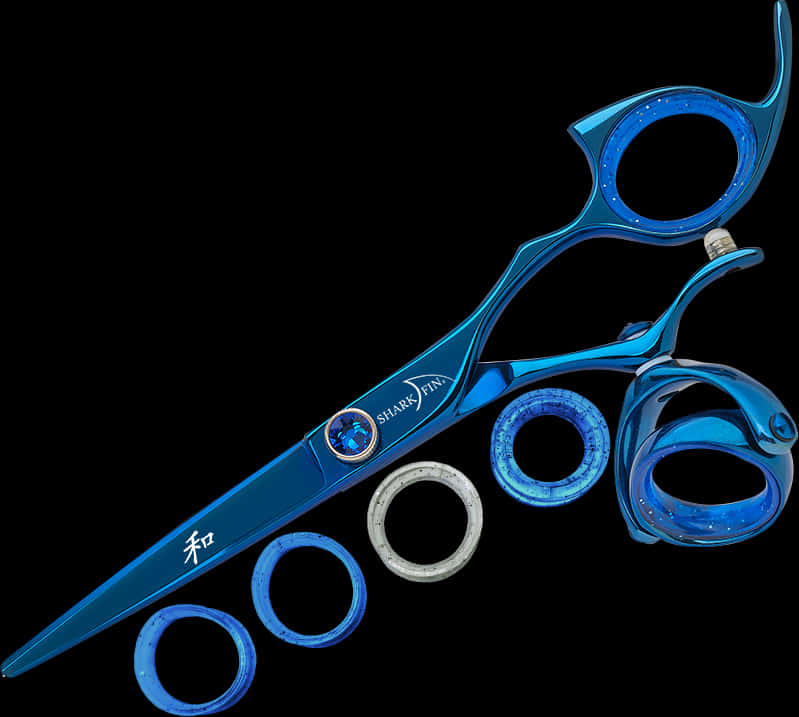 Blue Professional Hairdressing Scissors