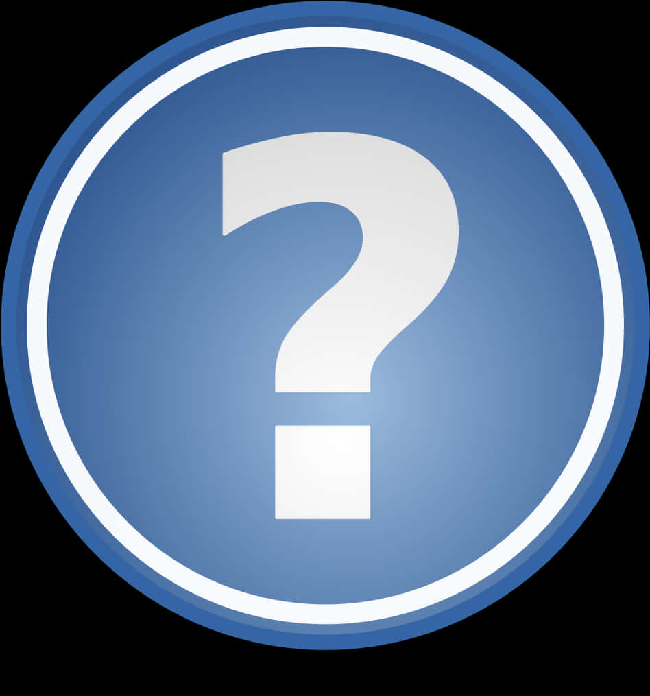 Blue Question Mark Icon