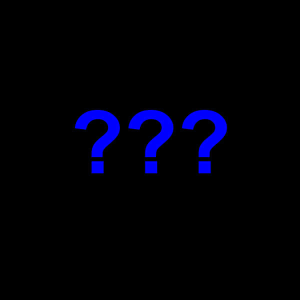 Blue Question Marks Black Background