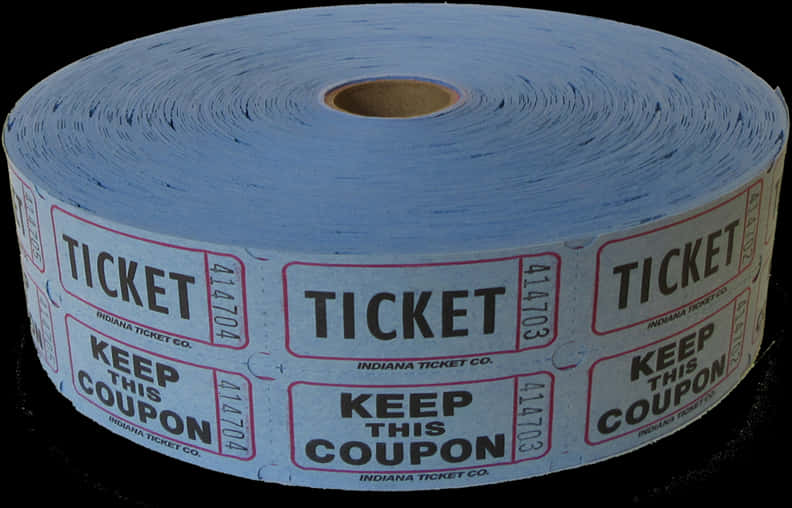 Blue Raffle Tickets Roll