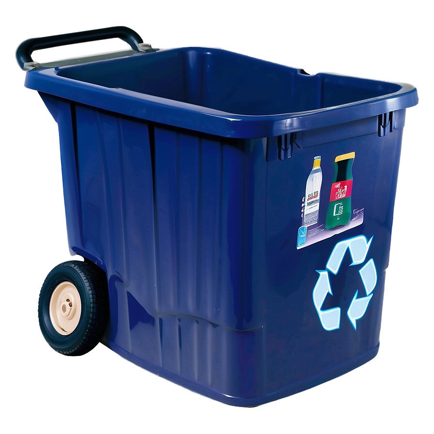 Blue Recycling Bin PNG 71 PNG image with a transparent background, free high-resolution download