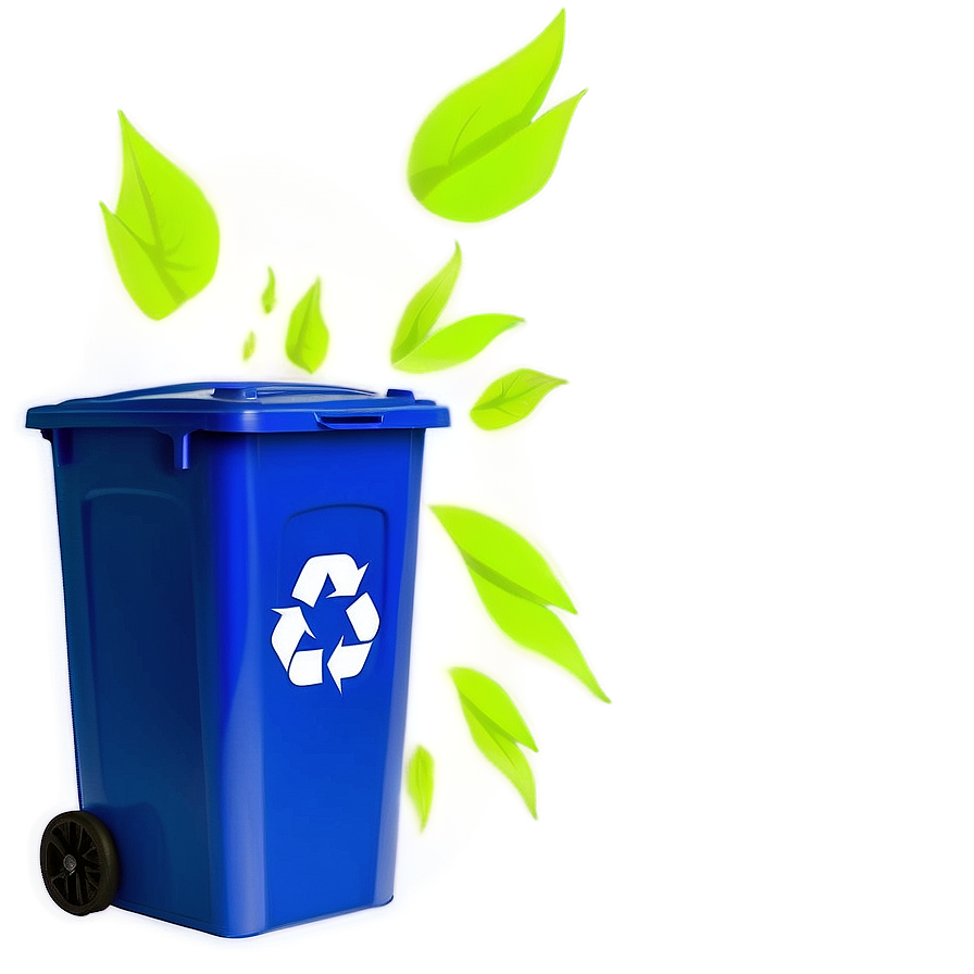 Blue Recycling Bin PNG hhk68 PNG image with a transparent background, free high-resolution download