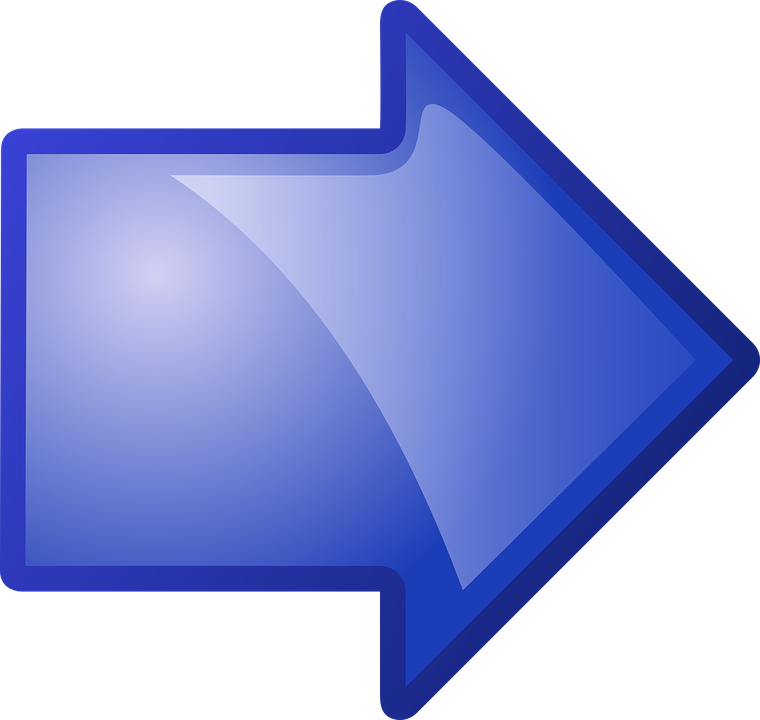 Blue Right Arrow Icon