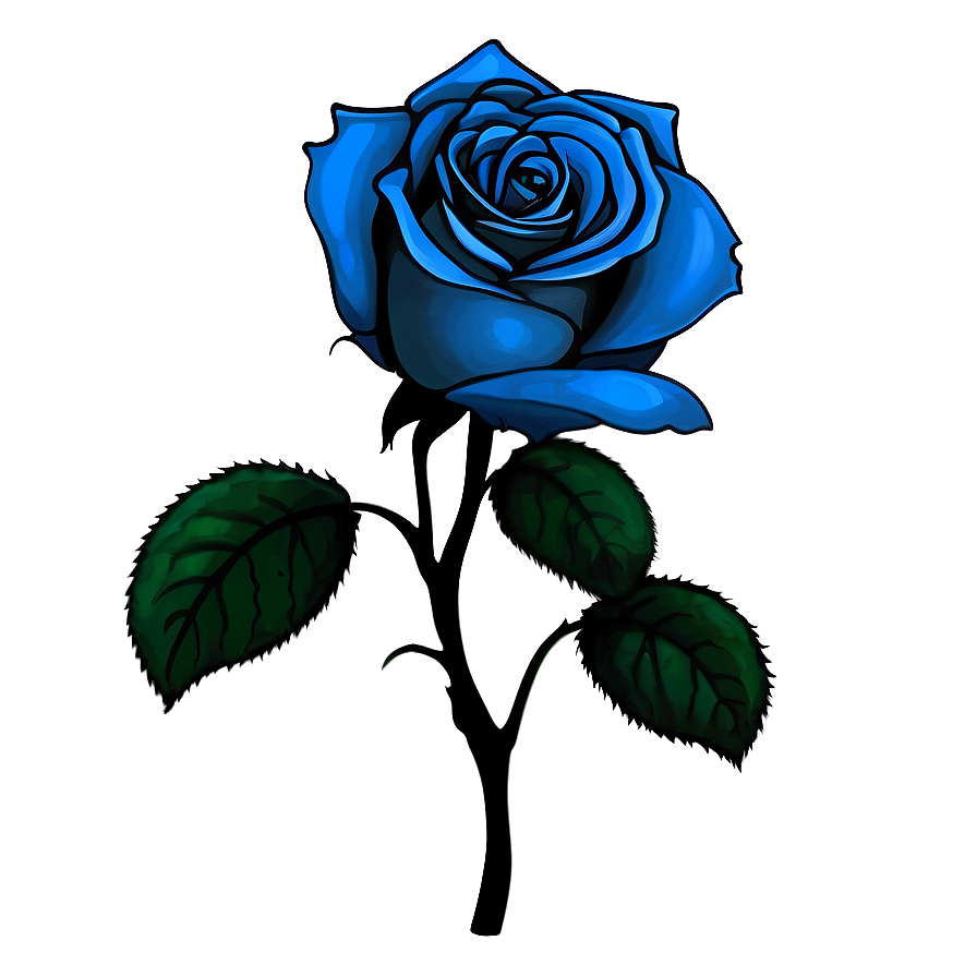 Blue Rose Artwork Png 26