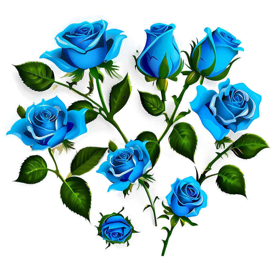 Blue Rose Background Png 68