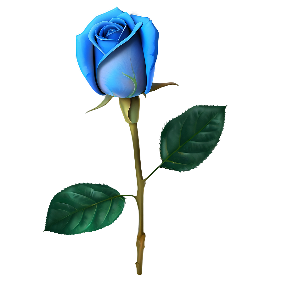 Blue Rose Bud Png 98