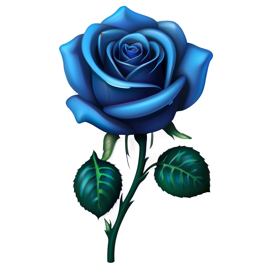 Blue Rose Emoji Png Cgp27