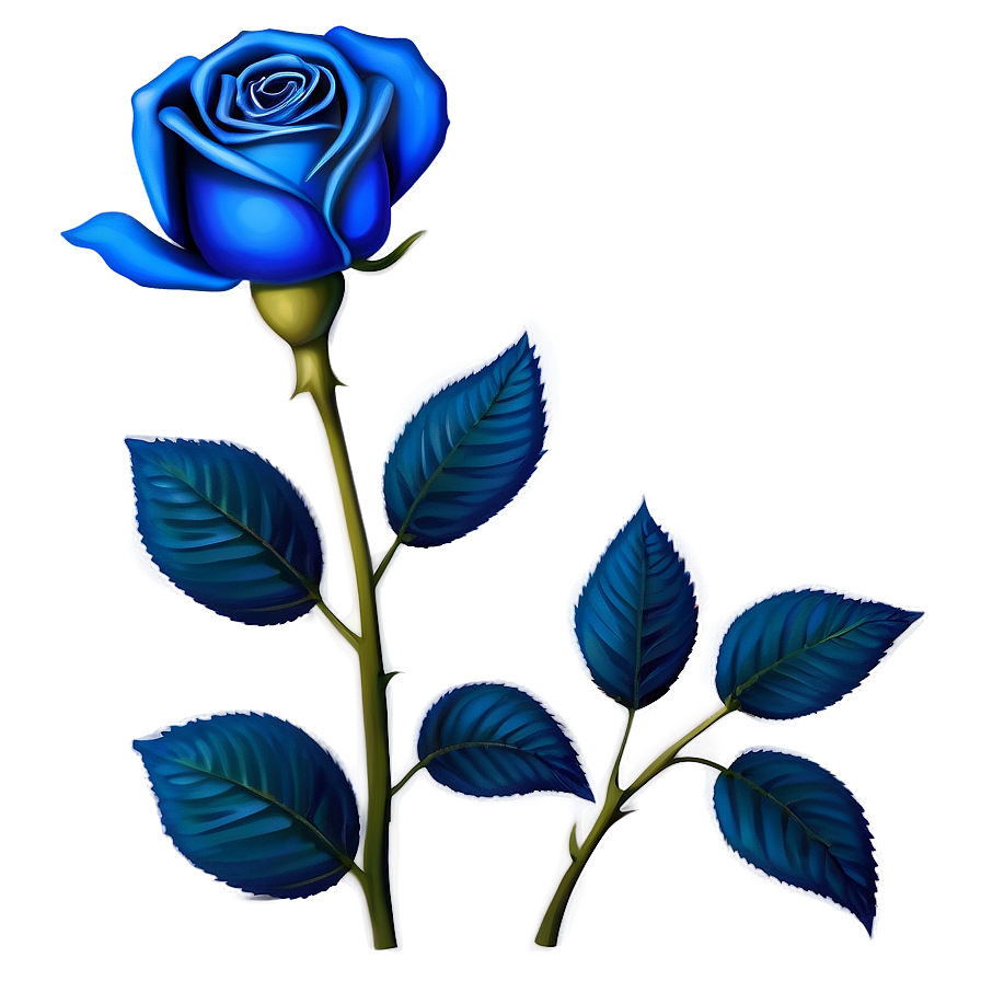 Blue Rose Pattern Png 06202024