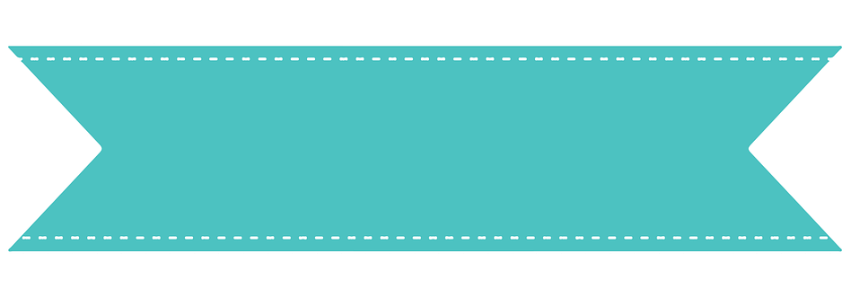 Blue Scalloped Edge Banner Graphic